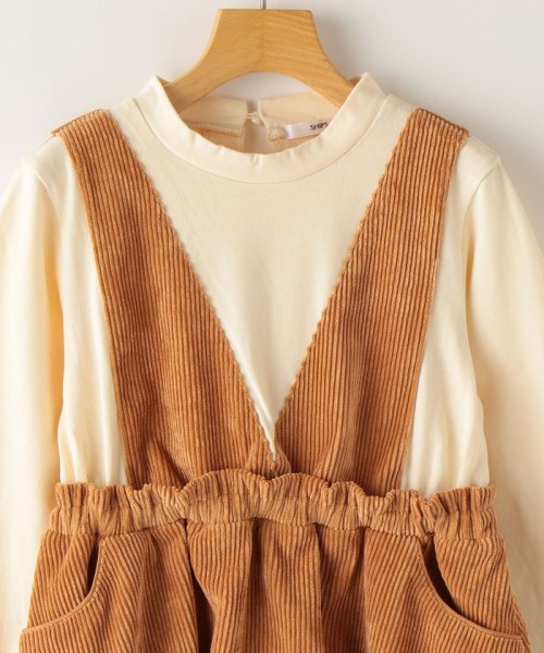 セール Ships Kids コーデュロイ レイヤード ワンピース 140 150cm シップスキッズ Ships Kids Magaseek