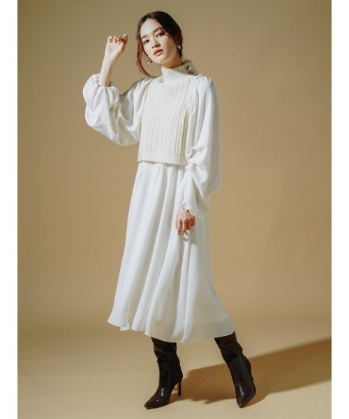 ニットベストレイヤードワンピース レディースファッション 阪急百貨店公式通販 Hankyu Fashion ニットベストレイヤードワンピース レディースファッション 阪急百貨店公式通販 Hankyu Fashion
