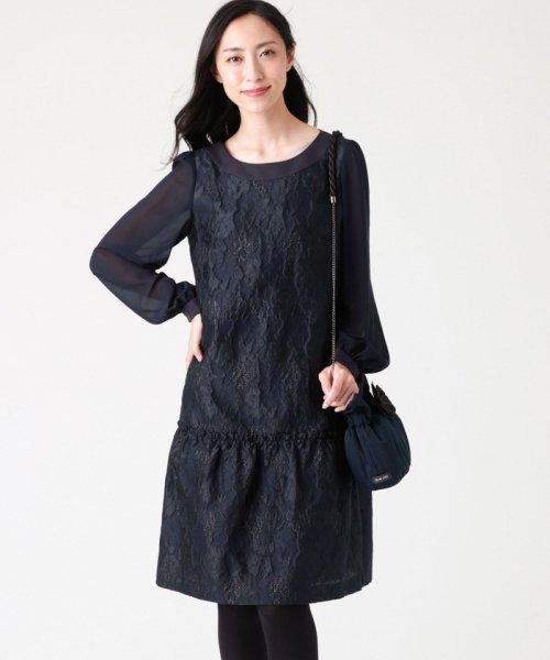 TO BE CHIC(L SIZE)(トゥービーシック Lサイズ)/【L】ラメフワラージャカードワンピース/img06