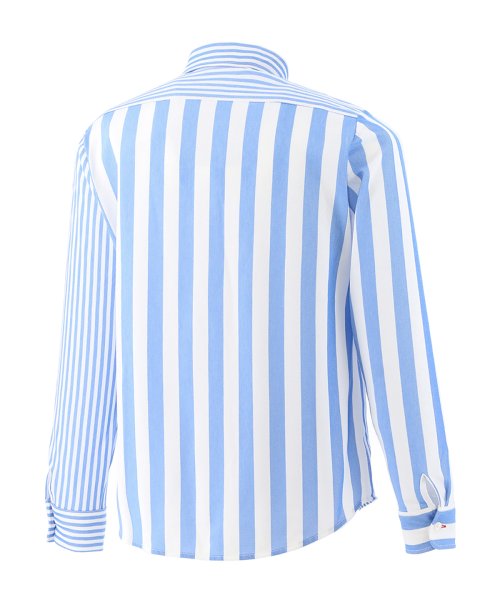 Munsingwear(マンシングウェア)/クレイジーパターン縦ストライプ飛び刺繍長袖シャツ【アウトレット】/img02