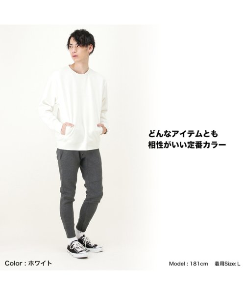 MAC HOUSE(men)(マックハウス（メンズ）)/URBAN COLLECTION アーバンコレクション ハンサムスウェット ポンチクルーネックトレーナー 872532C/img10