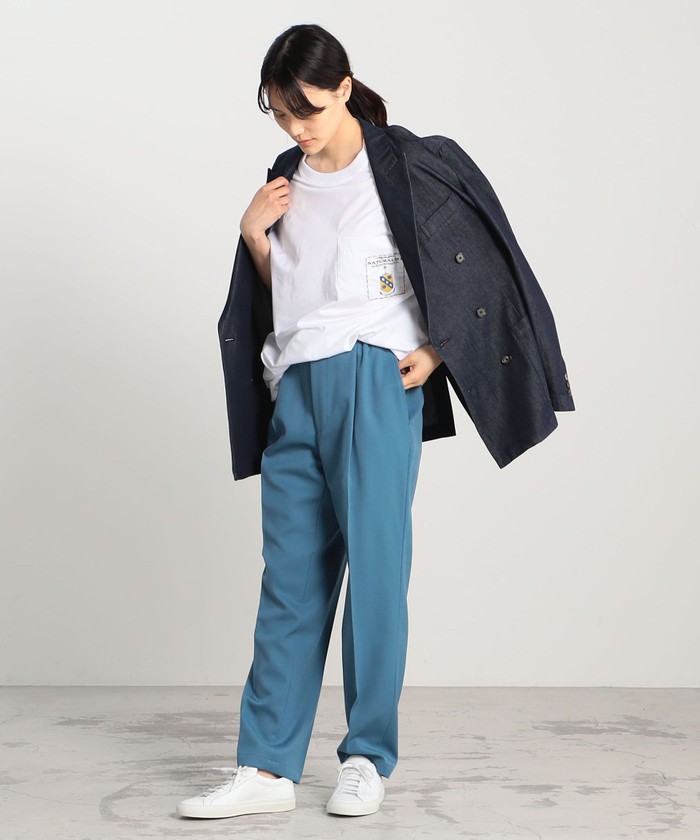 CABaN コットンデニム ダブルブレストジャケット パンツ セットアップ CABaN コットンデニムダブルブレストジャケット×パンツセットアップ