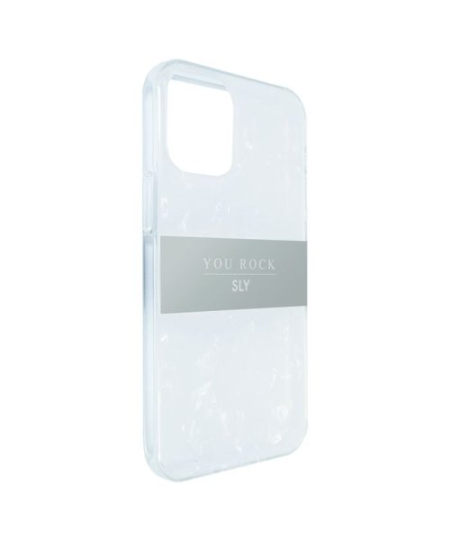 SLY(スライ)/iphoneケース iPhone12 iPhone12Pro SLY スライ In－mold shell Case white アイフォンケース/img02