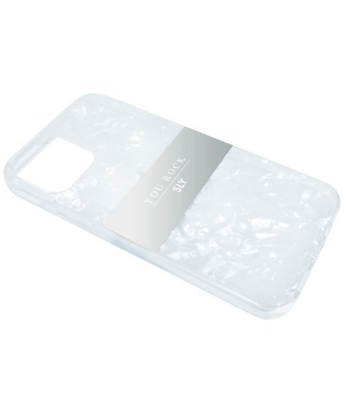 SLY(スライ)/iphoneケース iPhone12 iPhone12Pro SLY スライ In－mold shell Case white アイフォンケース/img03