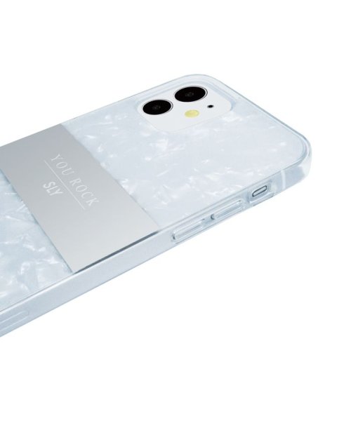 SLY(スライ)/iphoneケース iPhone12 iPhone12Pro SLY スライ In－mold shell Case white アイフォンケース/img05