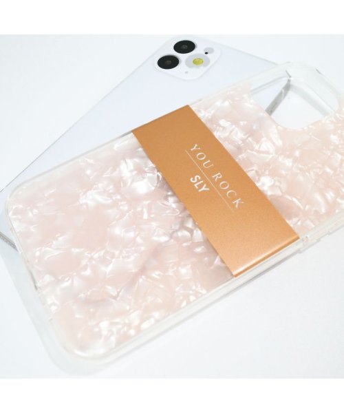 SLY(スライ)/iphoneケース iPhone12 iPhone12Pro SLY スライ In－mold shell Case pink アイフォンケース iphone12/img04