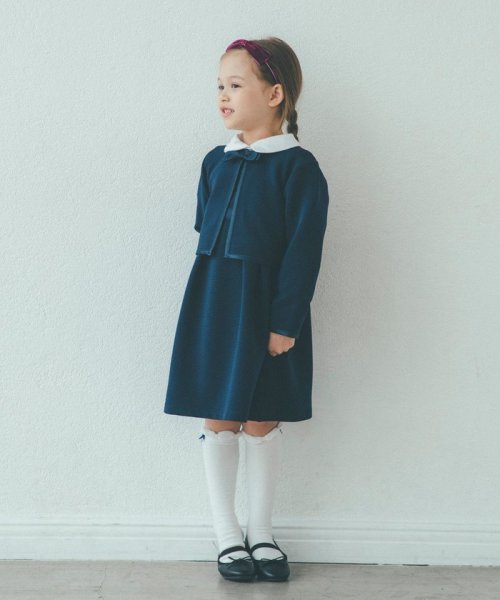 リップル襟付き ワンピース グリーンレーベルリラクシング キッズ Green Label Relaxing Kids Magaseek