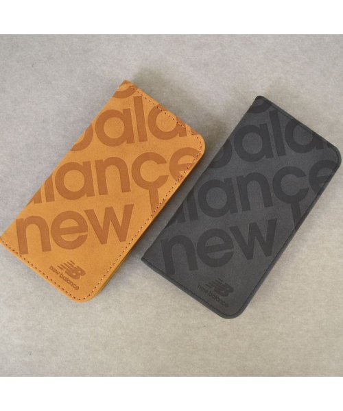 new balance(ニューバランス)/iphoneケース iPhone12/12 Pro ニューバランス New Balance 手帳ケース スタンプロゴスエード ブラック/img11