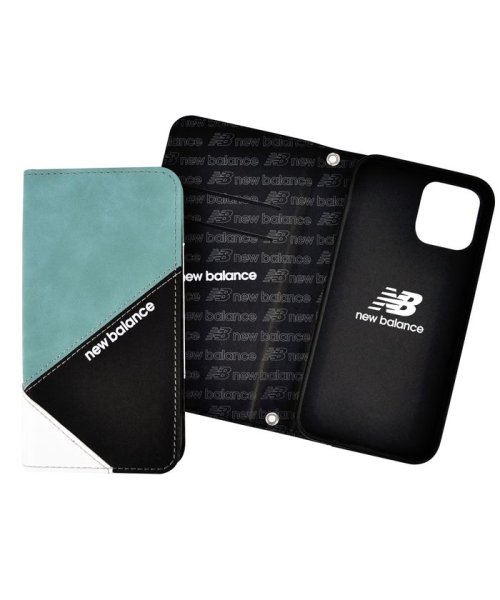 new balance(ニューバランス)/iphone ケース iPhone12/12Pro ニューバランス New Balance 手帳ケース スエードMIX エメラルド iphone12/img06