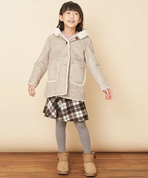 a.v.v(KID'S)(アー・ヴェ・ヴェキッズ)/[100－130]シャギーチェックスカート[WEB限定サイズ]/img08