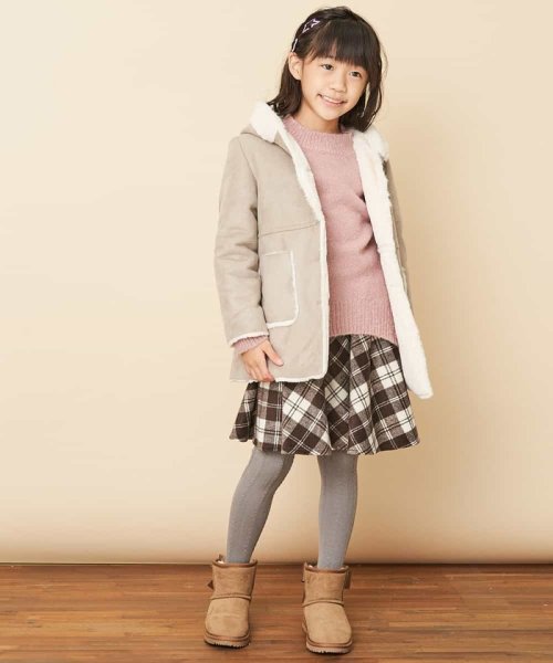 a.v.v(KID'S)(アー・ヴェ・ヴェキッズ)/[100－130]シャギーチェックスカート[WEB限定サイズ]/img10