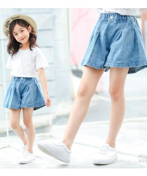 miniministore(ミニミニストア)/子ども服 キッズ デニムショートパンツ 子供服 女の子 ジュニアサイズ ボトムス 小学生コーデ KIDS 韓国服 ファッション/img02