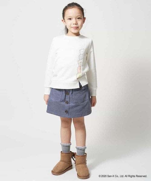 a.v.v(KID'S)(アー・ヴェ・ヴェキッズ)/[100－140]【数量限定】すみっコぐらしオリジナルアシンメトリーデザイントレーナー[WEB限定サイズ]/img01