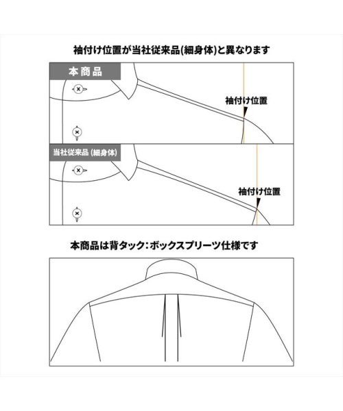 TOKYO SHIRTS(TOKYO SHIRTS)/【国内縫製】形態安定 ボタンダウン 綿100% 長袖ビジネスワイシャツ/img07