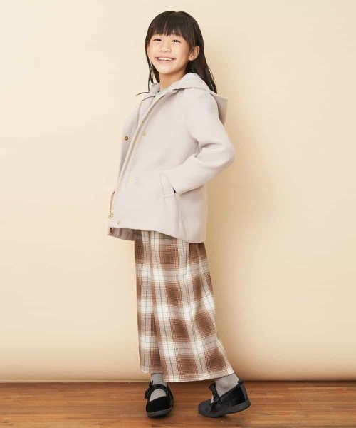 a.v.v(KID'S)(アー・ヴェ・ヴェキッズ)/[140－150]【洗濯機で洗える】2ｗａｙＡラインショートコート/img03