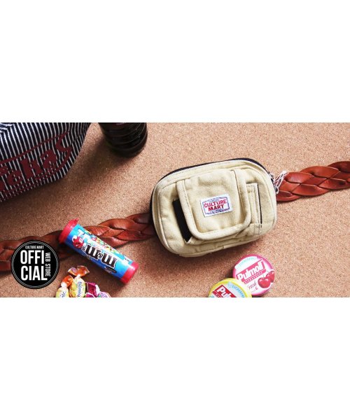 アウトレット セール Culture Mart カルチャーマート カラビナポーチ Pouch ベージュ ポーチ 小物入れ Iqos アイコス カラビナ Culture Mart Culture Mart Magaseek