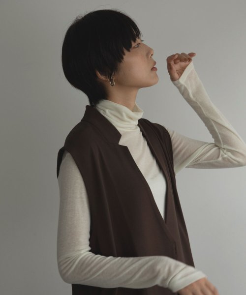 marjour(マージュール)/INSIDE COLLAR GILET/img02