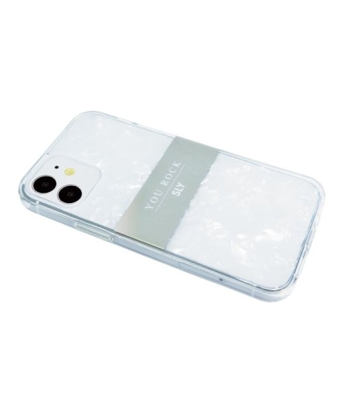 SLY(スライ)/iphoneケース iPhone12mini スライ SLY In－mold_shellCase white アイフォン スマホケース iphone12mini/img01
