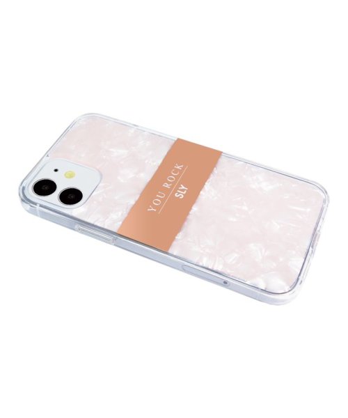 SLY(スライ)/iphoneケース iPhone12mini スライ SLY In－mold_shellCase pink アイフォン スマホケース iphone12mini/img01