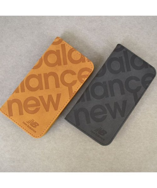 new balance(ニューバランス)/iphoneケース iPhone12mini ニューバランス New Balance 手帳ケース スタンプロゴスエード ブラック スマホケース/img10