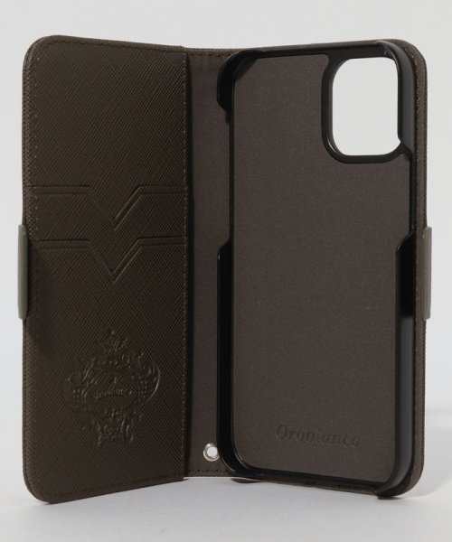 Orobianco（Smartphonecase）(オロビアンコ（スマホケース）)/"サフィアーノ調" PU Leather Book Type Case(iPhone 12 mini)/img03