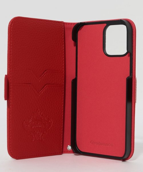 Orobianco（Smartphonecase）(オロビアンコ（スマホケース）)/"シュリンク"PU Leather Book Type Case(iPhone 12/12 Pro)/img03