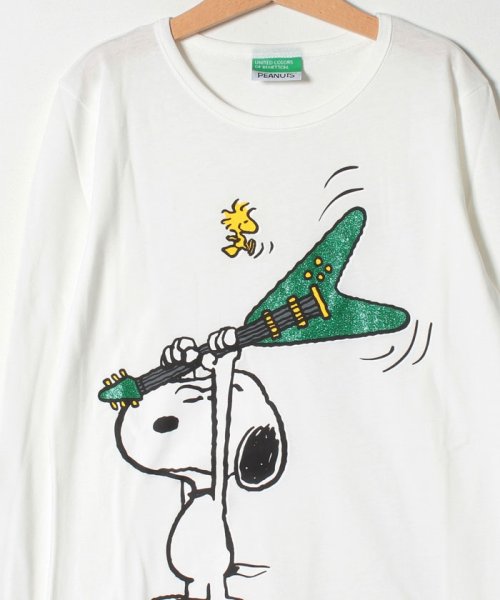 BENETTON (UNITED COLORS OF BENETTON GIRLS)(ユナイテッド　カラーズ　オブ　ベネトン　ガールズ)/【スヌーピー(SNOOPY)コラボ】ロックバンドTシャツ・カットソー/img04