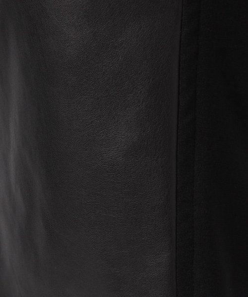 JOCONDE ROYAL(ジョコンダ　ロイヤル)/【セットアップ対応】異素材切り替えスカート フェイクレザー×ジャージー/img05
