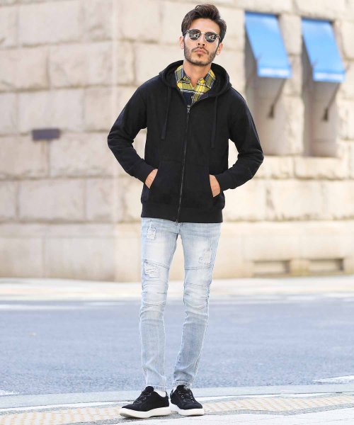 セール スウェード裏毛zipupパーカー パーカー メンズ パーカ スウェード 長袖 ジップパーカー ジップアップパーカー ジギーズショップ Jiggys Shop Magaseek