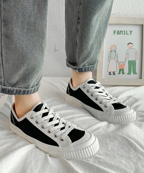 セール 15 Off スニーカー レディース ローカット 靴 韓国風 スポーツ おしゃれ カジュアル靴 クラシック 配色 ミニミニストア Miniministore Magaseek
