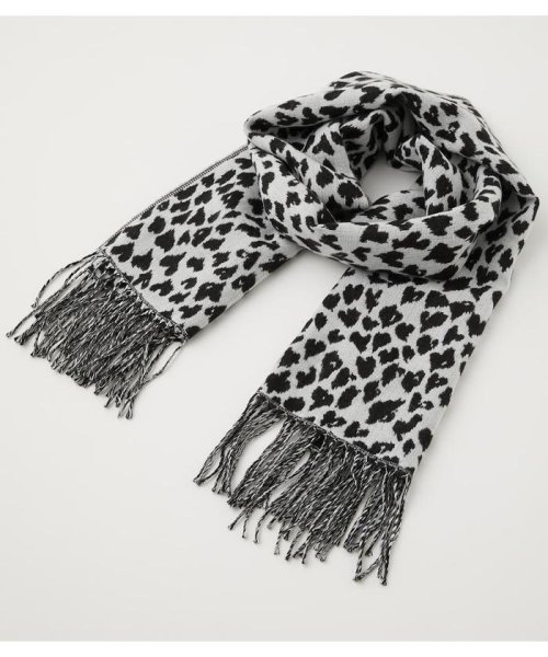 AZUL by moussy(アズールバイマウジー)/HEART LEOPARD STOLE/img01