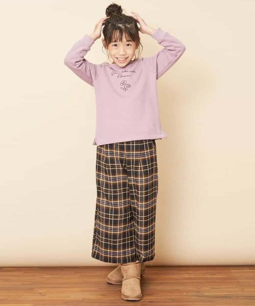 a.v.v(KID'S)(アー・ヴェ・ヴェキッズ)/[100－130]サスペンダー付きチェックワイドパンツ[WEB限定サイズ]/img06