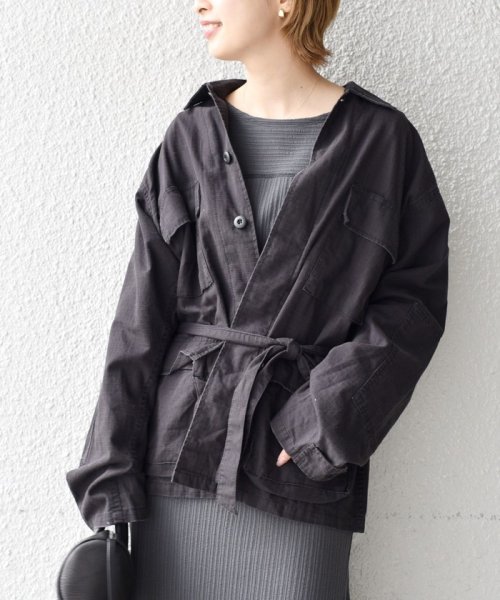 SHIPS WOMEN(シップス　ウィメン)/【WEB限定】ROTHCO:B.D.Uシャツ with belt◇/img12