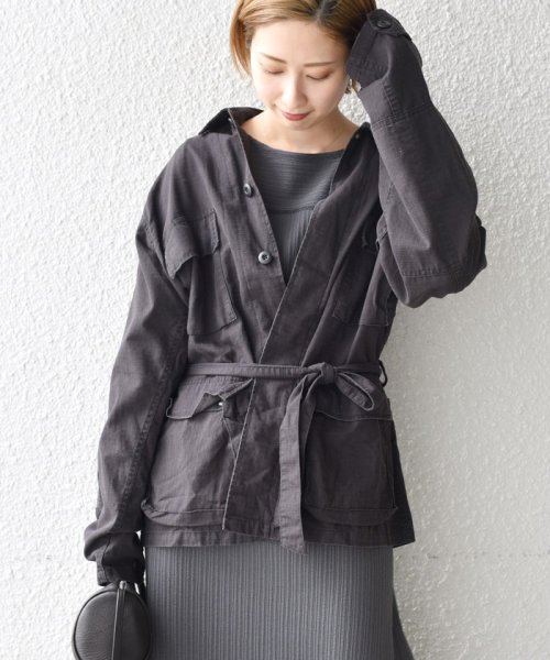 SHIPS WOMEN(シップス　ウィメン)/【WEB限定】ROTHCO:B.D.Uシャツ with belt◇/img14