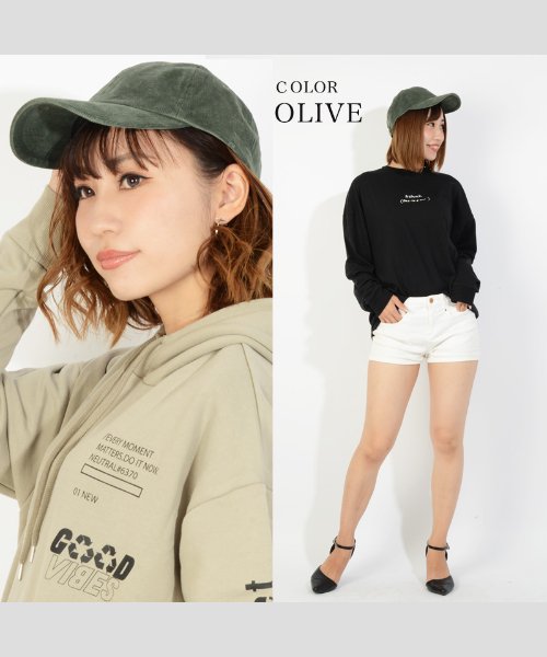 1111clothing(ワンフォークロージング)/帽子 メンズ 帽子 レディース ローキャップ 男女兼用 コーデュロイ キャップ 無地 シンプル おしゃれ お洒落 ユニセックス 韓国 ファッション 秋 冬 ペア/img10