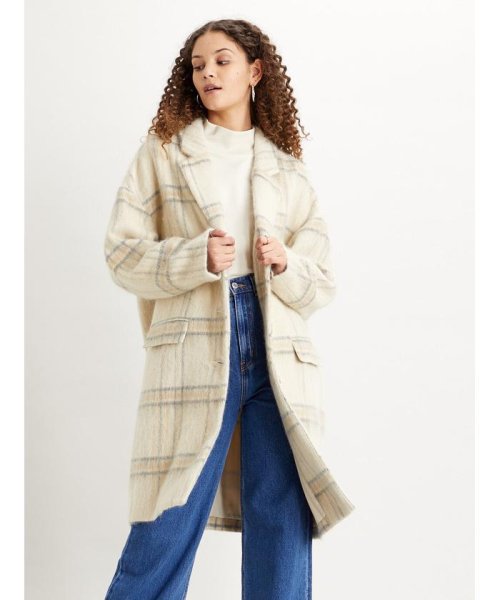 Levi's(リーバイス)/WOOL COCOON COAT WHITTIER ALMOND MILK PLAID/img08