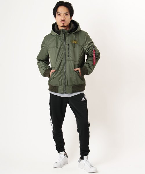 ALPHA INDUSTRIES(アルファインダストリーズ)/【ALPHA】 アルファ フーデッドリブジャケット/img02