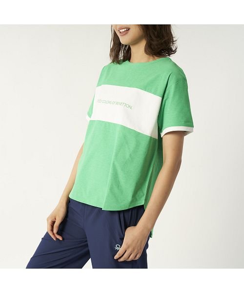 VacaSta Swimwear(バケスタ　スイムウェア（レディース）)/【BENETTON】カラーステッチロゴＴシャツ/img05