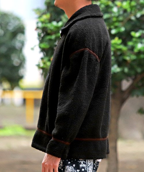 セール ボアbigブルゾン ボアジャケット メンズ ボア ブルゾン ジャケット ラグスタイル Luxstyle Magaseek