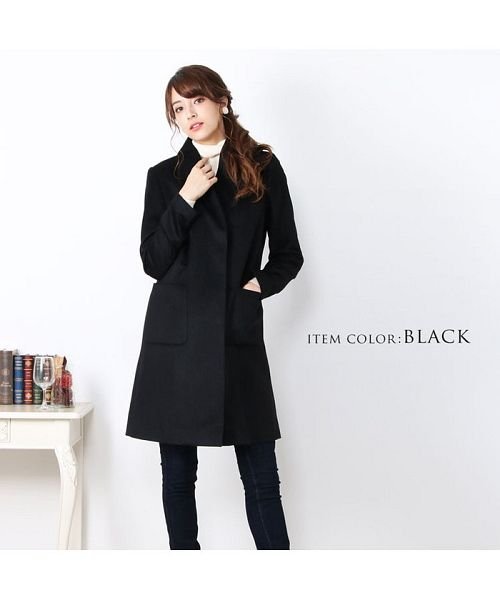 カシミヤコート 100 レディース ブラック サンキョウショウカイ Sankyoshokai Magaseek