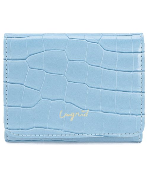 Ungrid(アングリッド)/アングリッド Ungrid 財布 ミニ財布 三つ折り レディース TRI－FOLD MINI WALLET ブラック グレー ベージュ キャメル ライト ブルー/img10