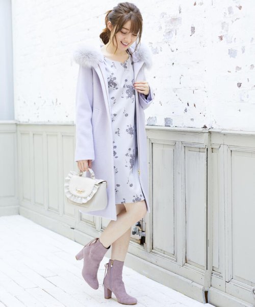 セール 75 Off フロッキー花柄サックワンピース ミッシュマッシュ Misch Masch Magaseek