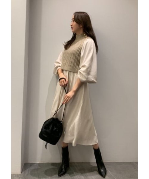 ニットベストレイヤードワンピース セルフォード Celford Magaseek