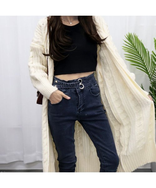 セール Off コーディガン レディース ロング丈 ニットカーディガン 厚手 韓国風 ライトアウター ケーブル編みカーデ 秋冬 体型カバー ミニミニストア Miniministore Magaseek