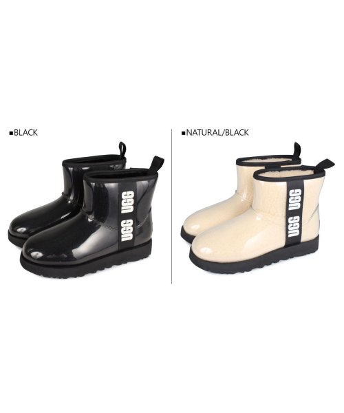 UGG アグ ブーツ レインブーツ クラシック クリア ミニ レディース CLASSIC CLEAR MINI ブラック ベージュ 黒 1113190 UGG アグ ブーツ