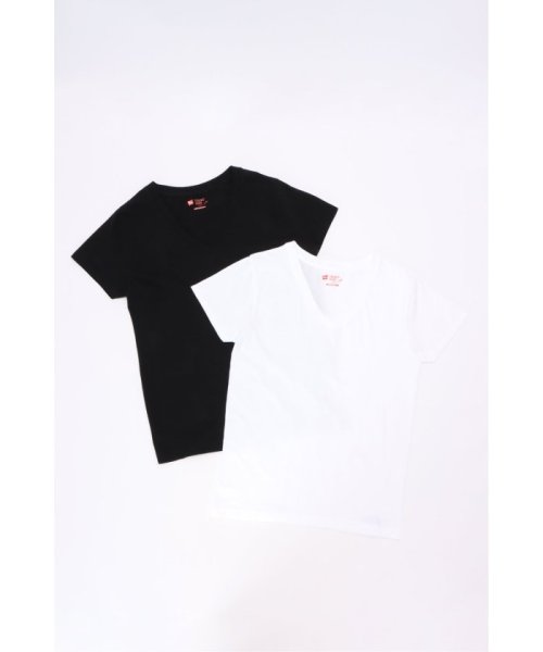 VENCE　EXCHANGE(ヴァンス　エクスチェンジ)/【WEB限定】Hanes 2P VネックTシャツ/img09
