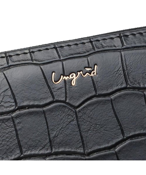 Ungrid(アングリッド)/アングリッド Ungrid 財布 長財布 ポーチ レディース ラウンドファスナー MAD CROCO MULTI CASE ブラック グレー ベージュ カーキ /img04