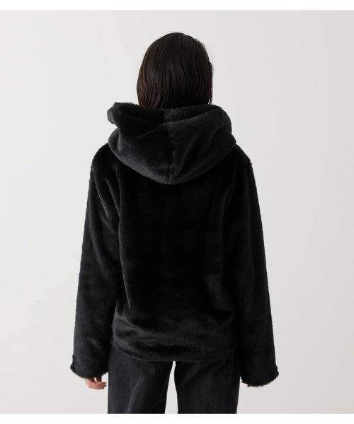 AZUL by moussy(アズールバイマウジー)/FLUFFY HOODIE SHORT COAT/img15