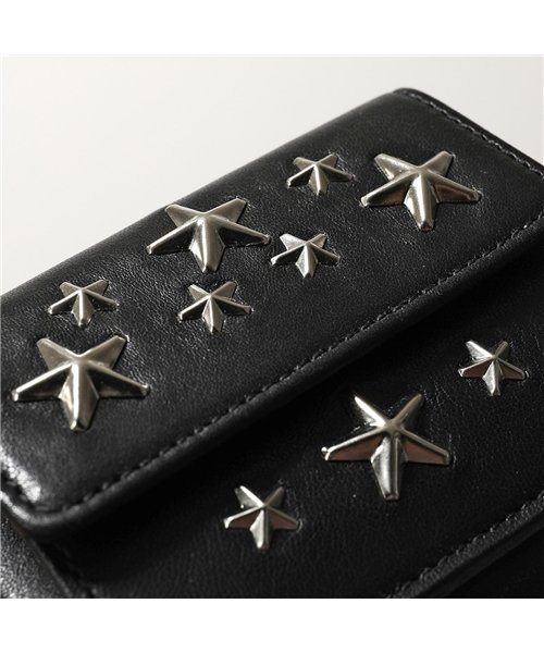 クーポン セール 30 Off Jimmy Choo ジミーチュウ Nemo Cst レザー スタースタッズ 三つ折り財布 コインケース ミニ財布 豆財布 ジミーチュウ Jimmy Choo Magaseek