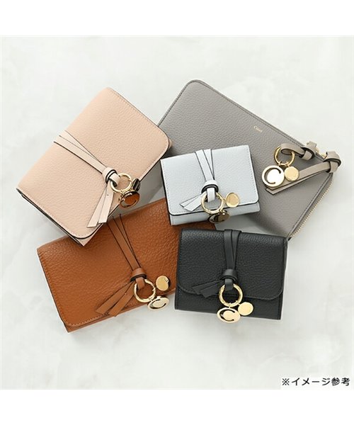 Chloe クロエ Chc17ap946h9q Portafogli Alphabet レザー 三つ折り財布 スモール ミニ財布 豆財布 24l Blush クロエ Chloe Magaseek